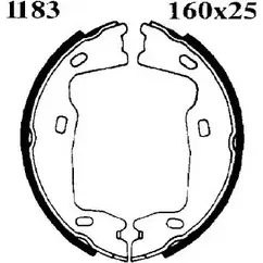Тормозные колодки ручника, комплект BSF 01183 1274854319 DLX V4J BSU79M изображение 0