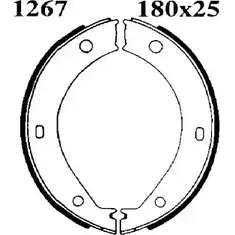 Тормозные колодки ручника, комплект BSF 7FZO2YI 1274854853 PK8SE XK 01267 изображение 0