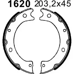 Тормозные колодки ручника, комплект BSF 1274856843 4U1R8 MN 01620 1JJM7R изображение 0