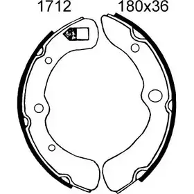 Тормозные колодки, комплект BSF QSD2ZR I 1274857659 01712 HA9QQFQ изображение 0