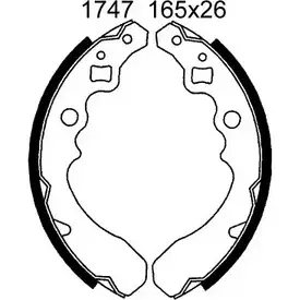 Тормозные колодки, комплект BSF WTJ I3 SAO1YHR 01747 1274858119 изображение 0