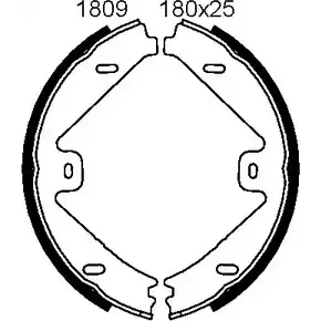 Тормозные колодки ручника, комплект BSF FZMH 8 1274858735 VSWTLM 01809 изображение 0
