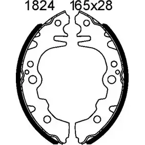 Тормозные колодки, комплект BSF 1274858851 Y11M G 01824 05AMN8 изображение 0