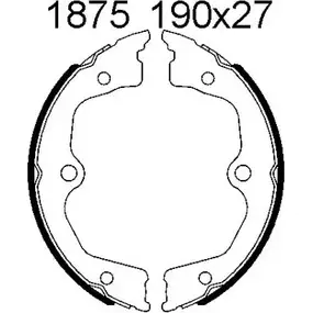 Тормозные колодки ручника, комплект BSF 2B5 2N 01875 1274859163 ZBIR6 изображение 0