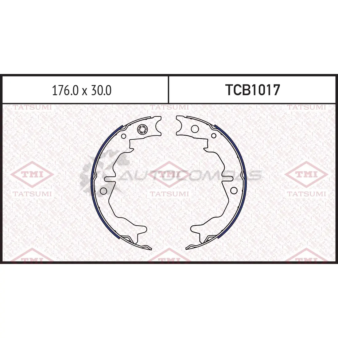 Колодки тормозные барабанные TATSUMI 1439831432 TCB1017 C 1XVJ0