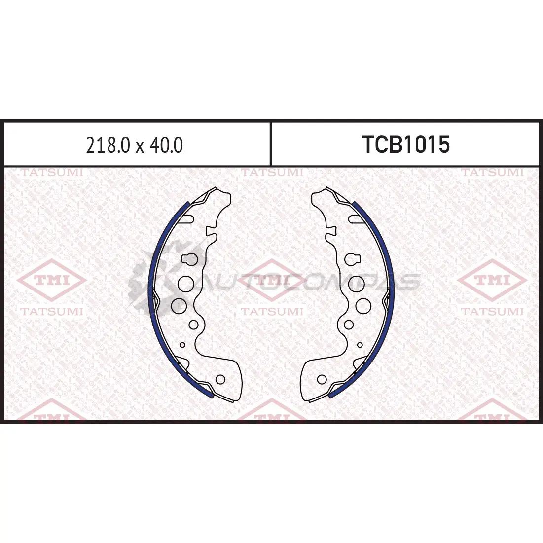 Колодки тормозные барабанные TATSUMI TCB1015 1439833112 10Z 110