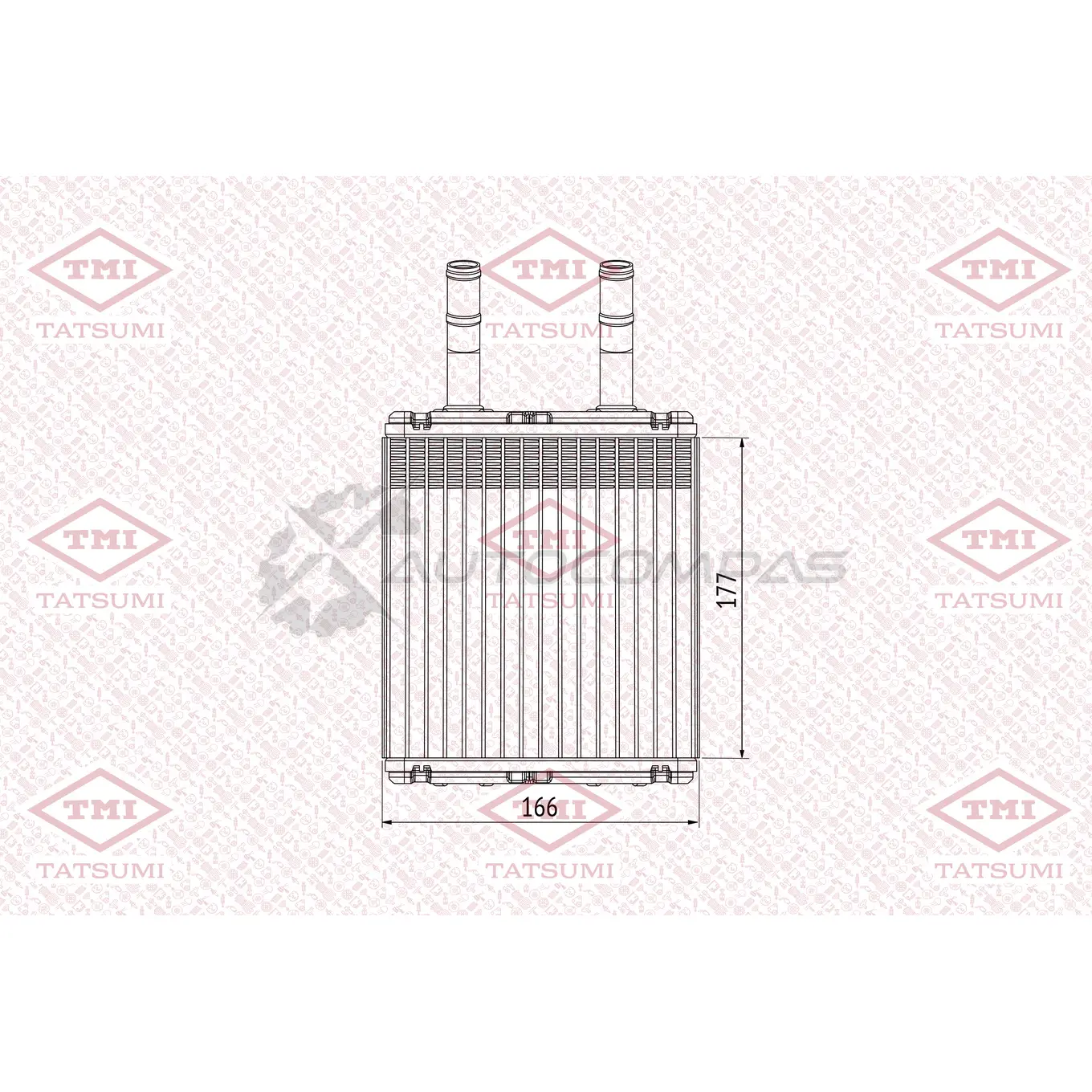 Радиатор печки TATSUMI L3E 5X6 1439840142 TGC1003