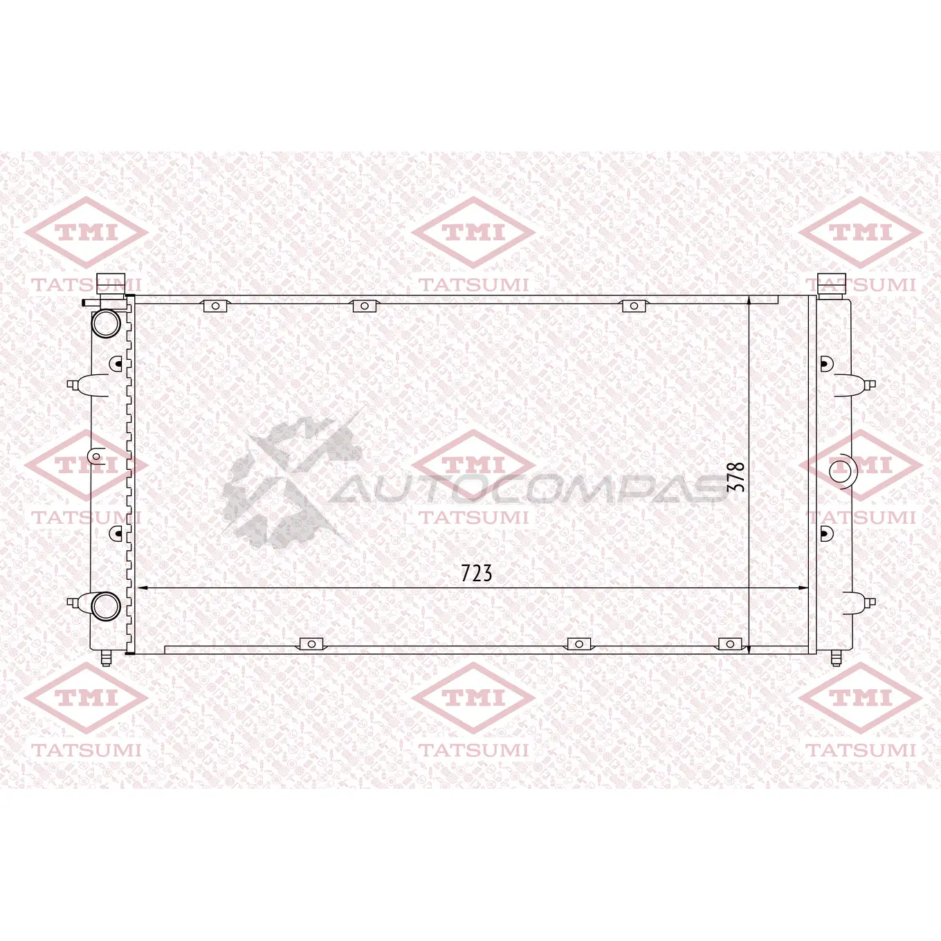 Радиатор охлаждения TATSUMI TGA1206 Y UG5SN 1439829669