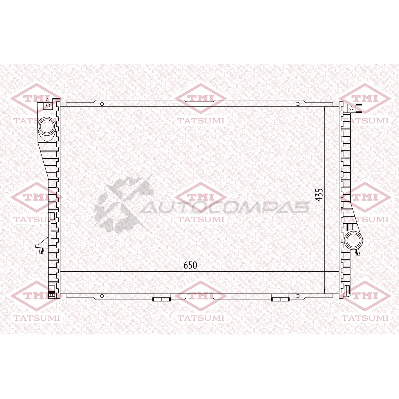 Радиатор охлаждения TATSUMI DQ E54 TGA1167 1439843337