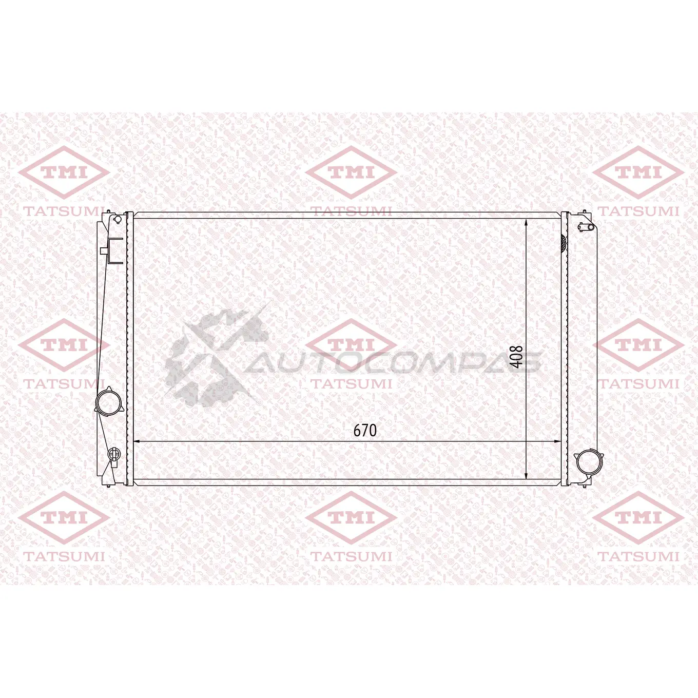 Радиатор охлаждения TATSUMI 1439832641 TGA1089 Y9TL MG