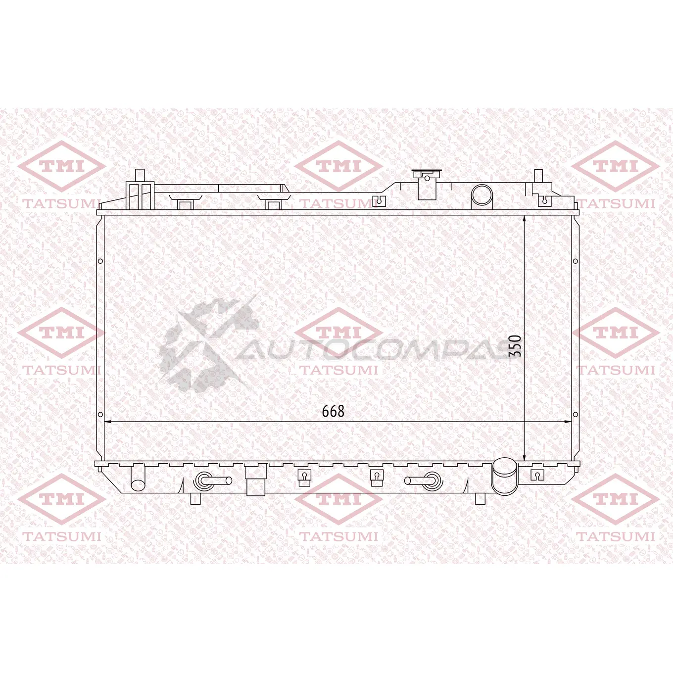 Радиатор охлаждения TATSUMI TGA1056 1439840956 7HCV XR