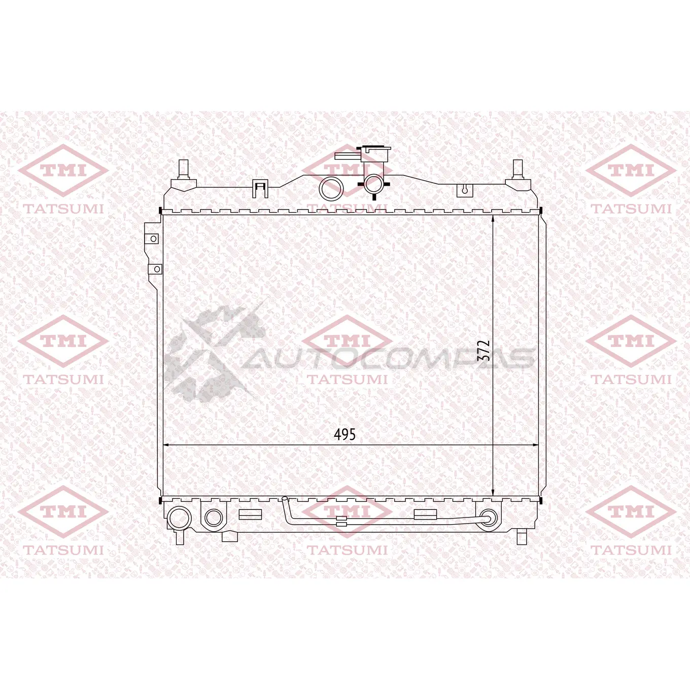 Радиатор охлаждения TATSUMI 1439840120 G0SE 8 TGA1054