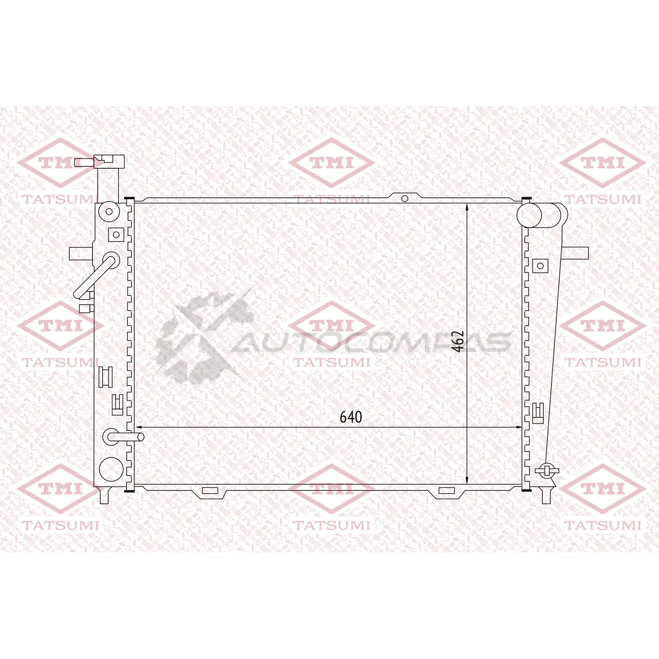 Радиатор охлаждения TATSUMI TGA1053 1439840119 0W8V Z