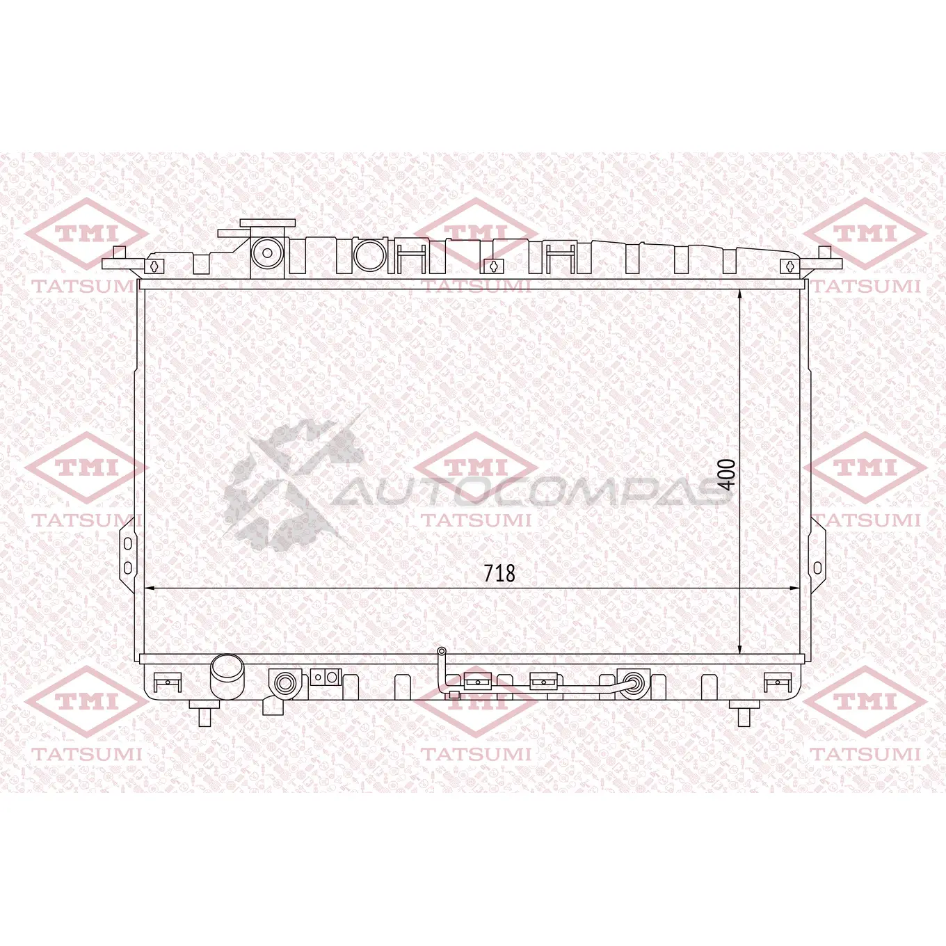 Радиатор охлаждения TATSUMI TGA1050 1439840118 U DWE3T
