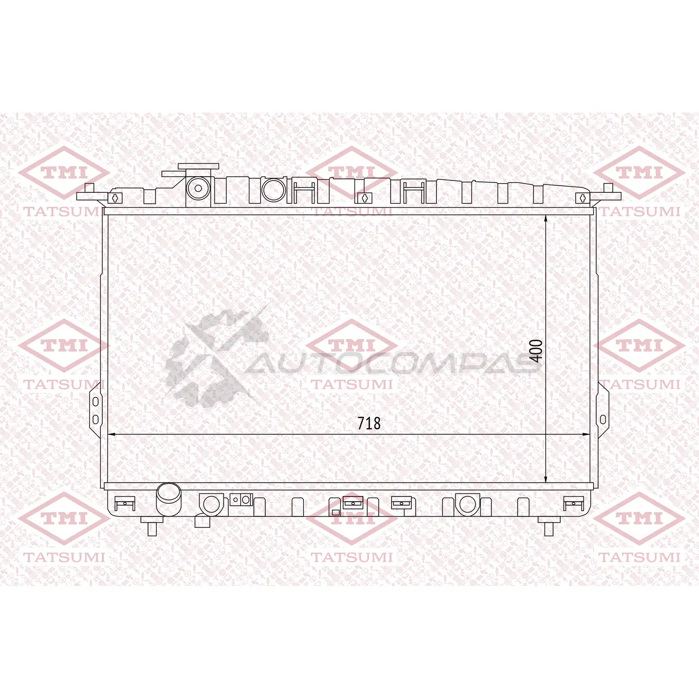 Радиатор охлаждения TATSUMI TGA1049 5 YO9C8 1439840117