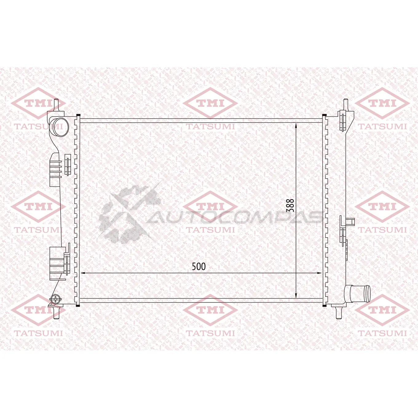 Радиатор охлаждения TATSUMI P66Q2F J TGA1046 1439840113