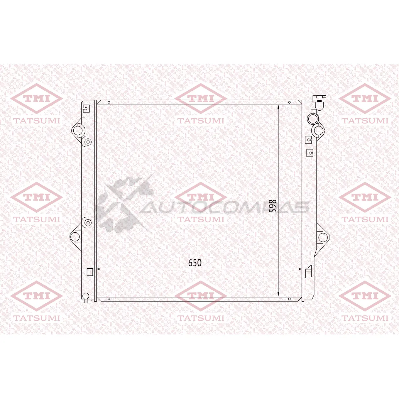 Радиатор охлаждения TATSUMI M IK4J 1439832637 TGA1036
