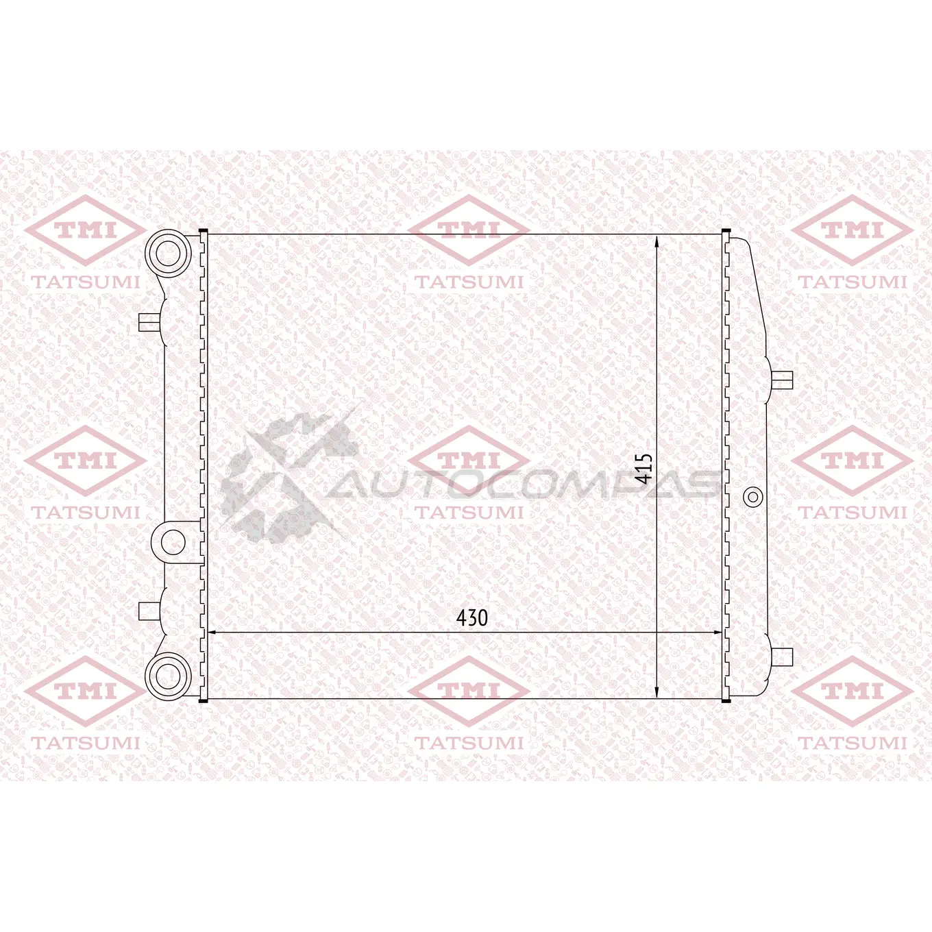 Радиатор охлаждения TATSUMI F1AKLL P TGA1032 1439829642 изображение 0