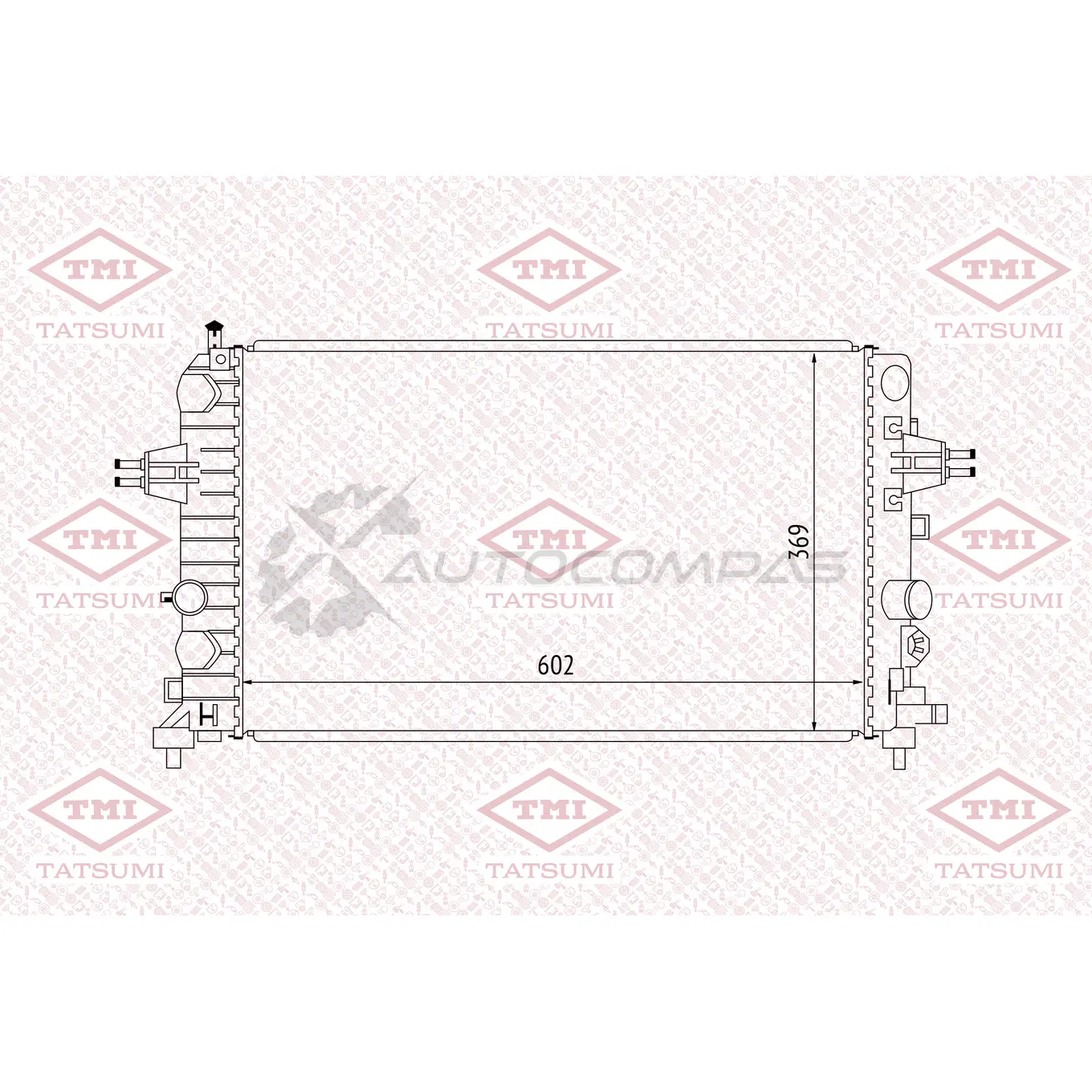 Радиатор охлаждения TATSUMI 4I 3KE TGA1024 1439834764 изображение 0