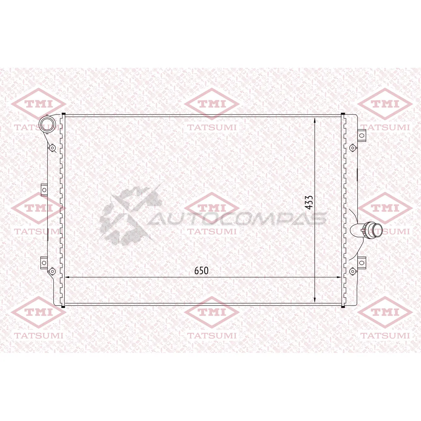 Радиатор охлаждения TATSUMI 12X VBC 1439829656 TGA1156