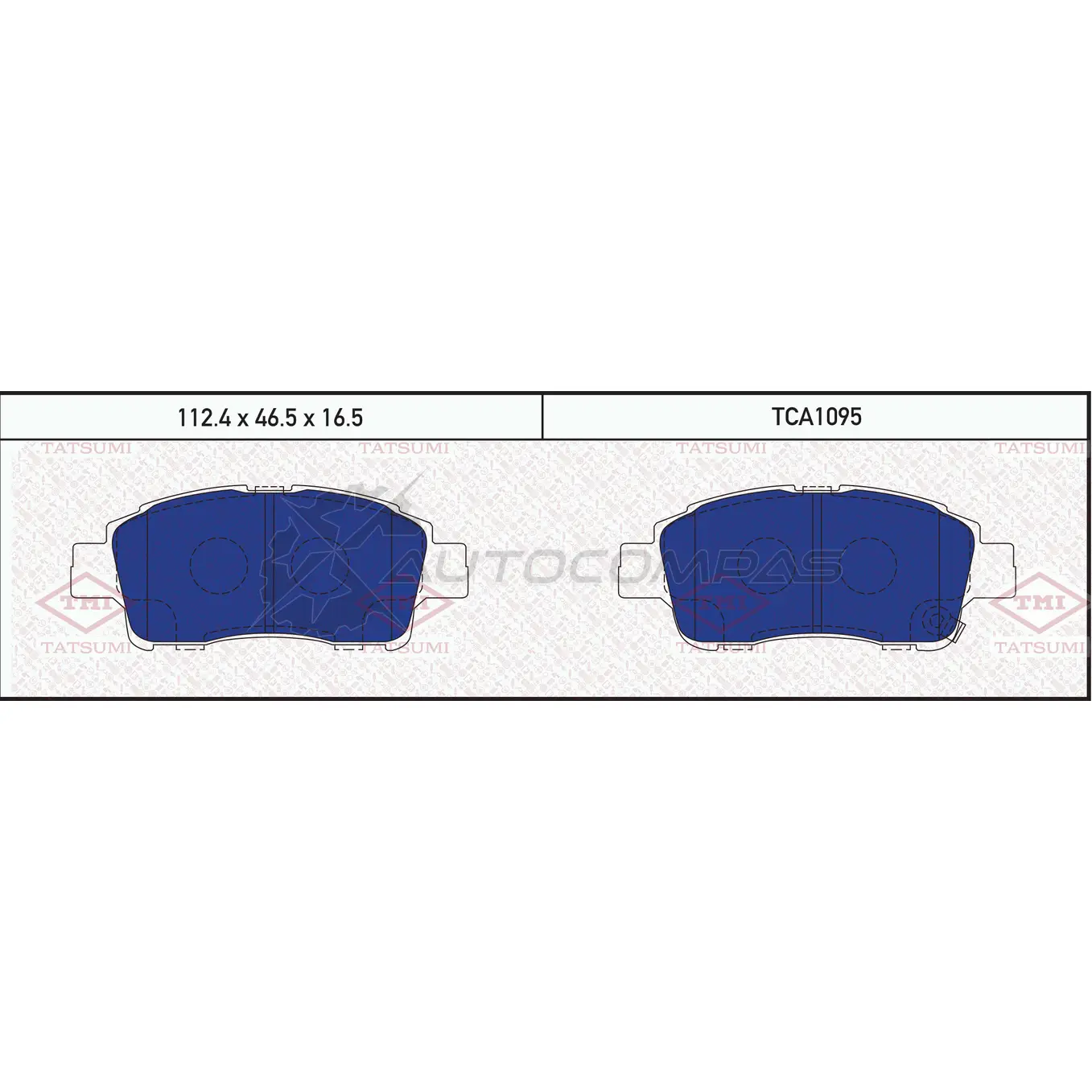 Колодки тормозные дисковые передние TATSUMI K K5BK TCA1095 1439831391