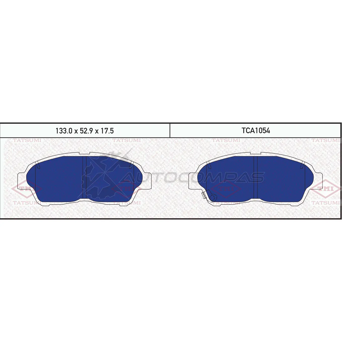 Колодки тормозные дисковые передние TATSUMI 1439831382 TCA1054 4 R8XPJV изображение 0