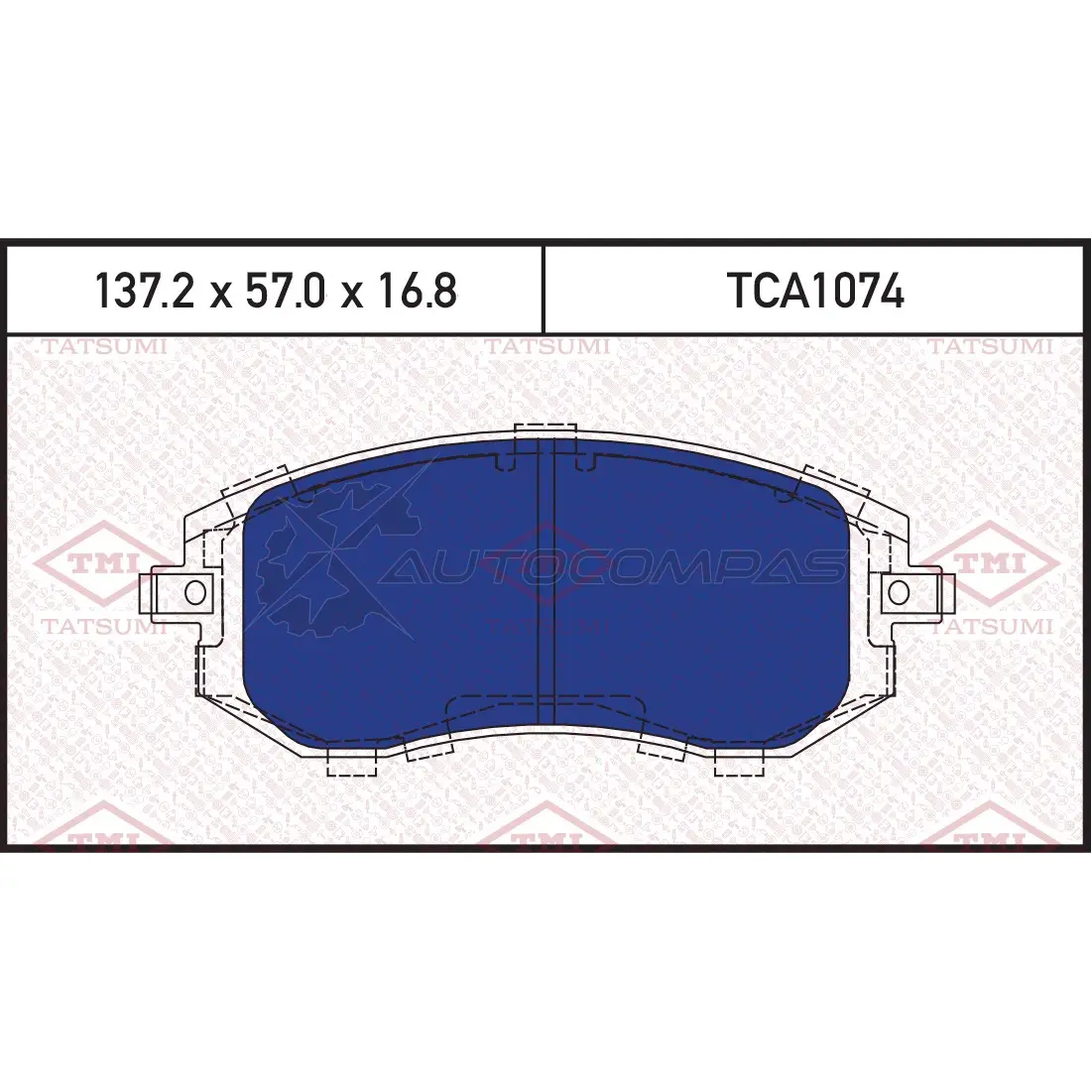Колодки тормозные дисковые передние TATSUMI 1439833555 5LATD OI TCA1074 изображение 0