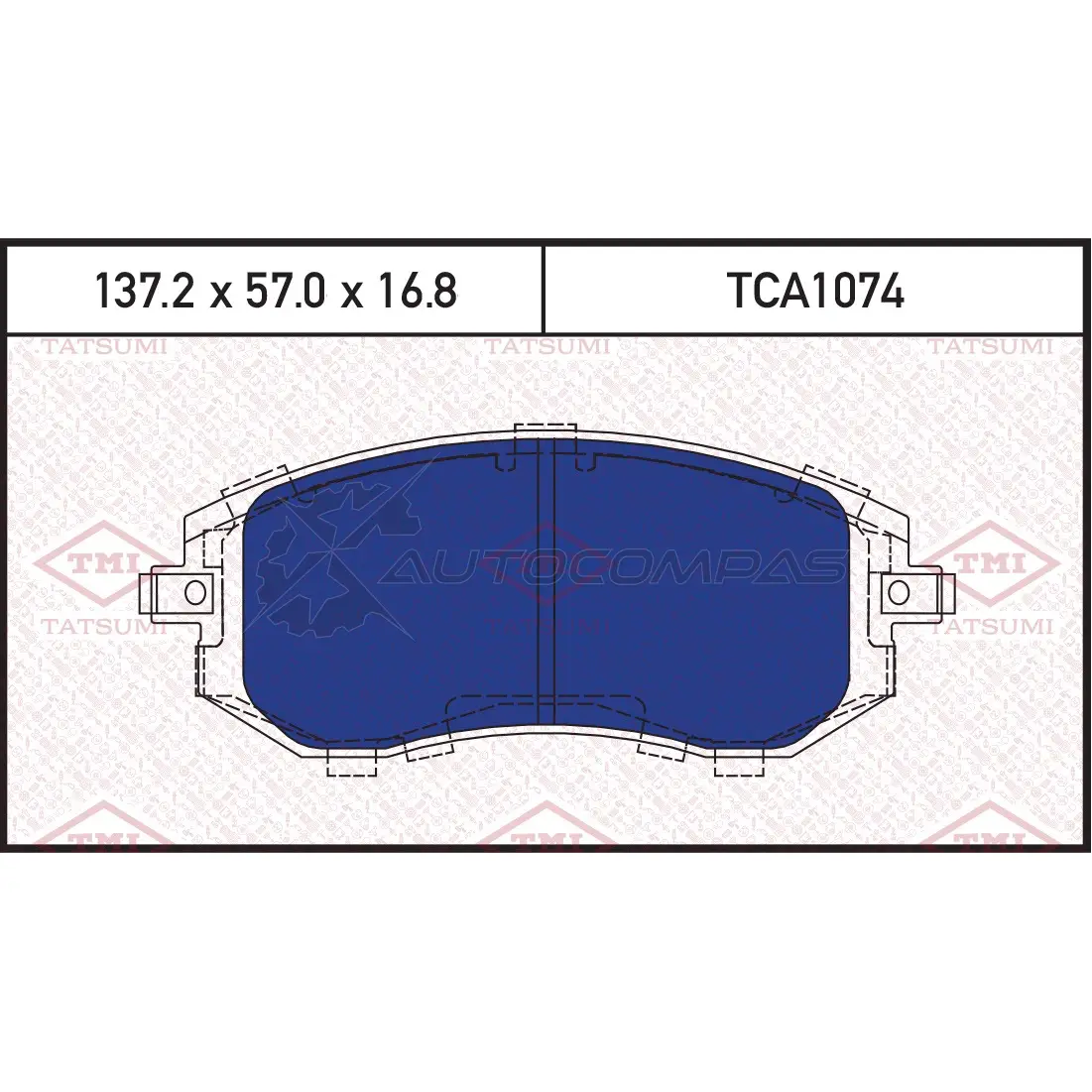 Колодки тормозные дисковые передние TATSUMI 1439833555 5LATD OI TCA1074