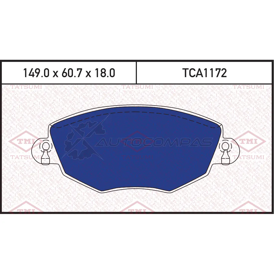 Колодки тормозные дисковые передние TATSUMI 1439838838 DHJJE O TCA1172 изображение 0
