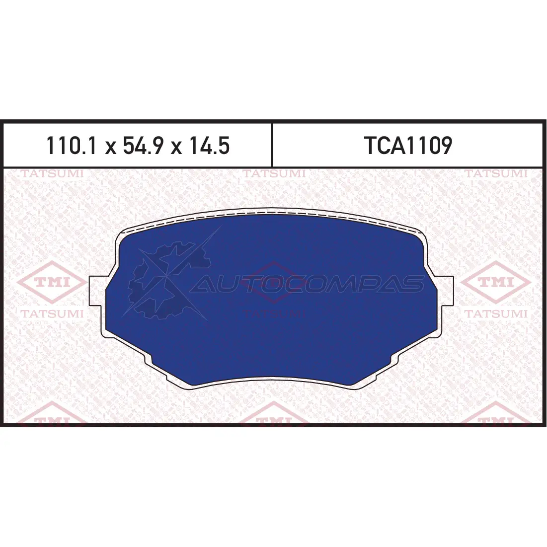 Колодки тормозные дисковые передние TATSUMI 1439833111 C5TL CX TCA1109