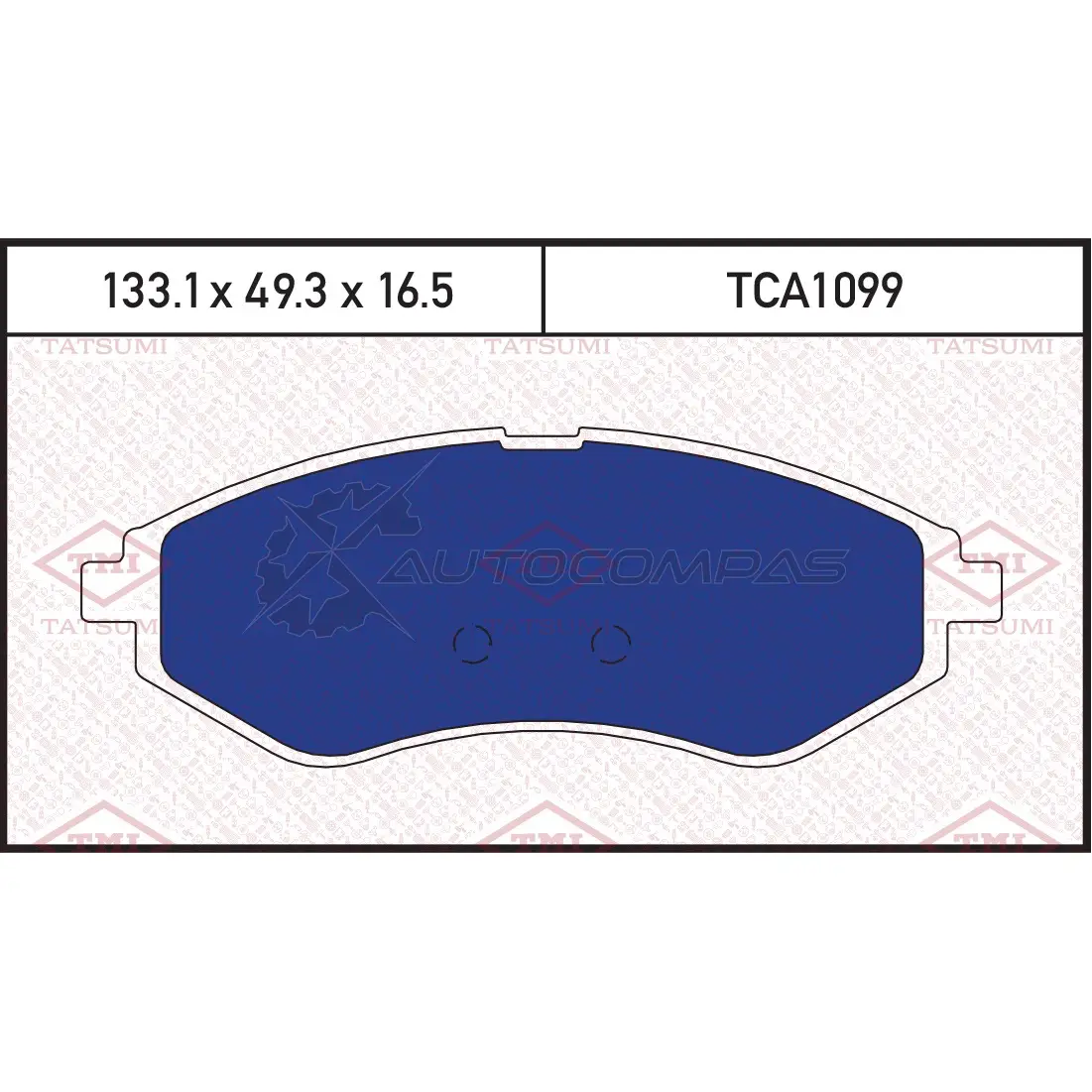 Колодки тормозные дисковые передние TATSUMI HD ATWS TCA1099 1439841351