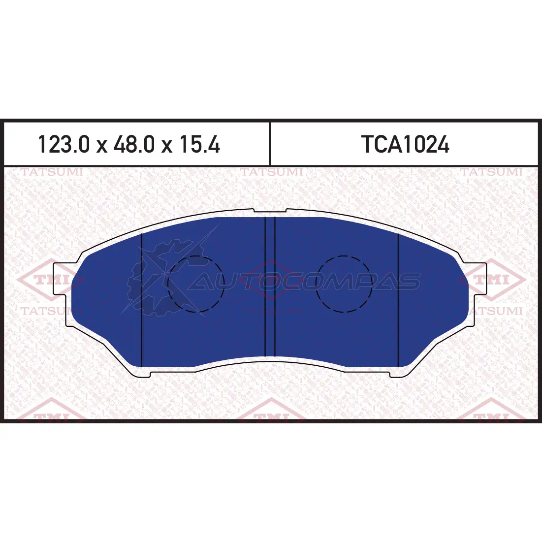 Колодки тормозные дисковые передние TATSUMI 1439836707 TCA1024 5H9JMB Y