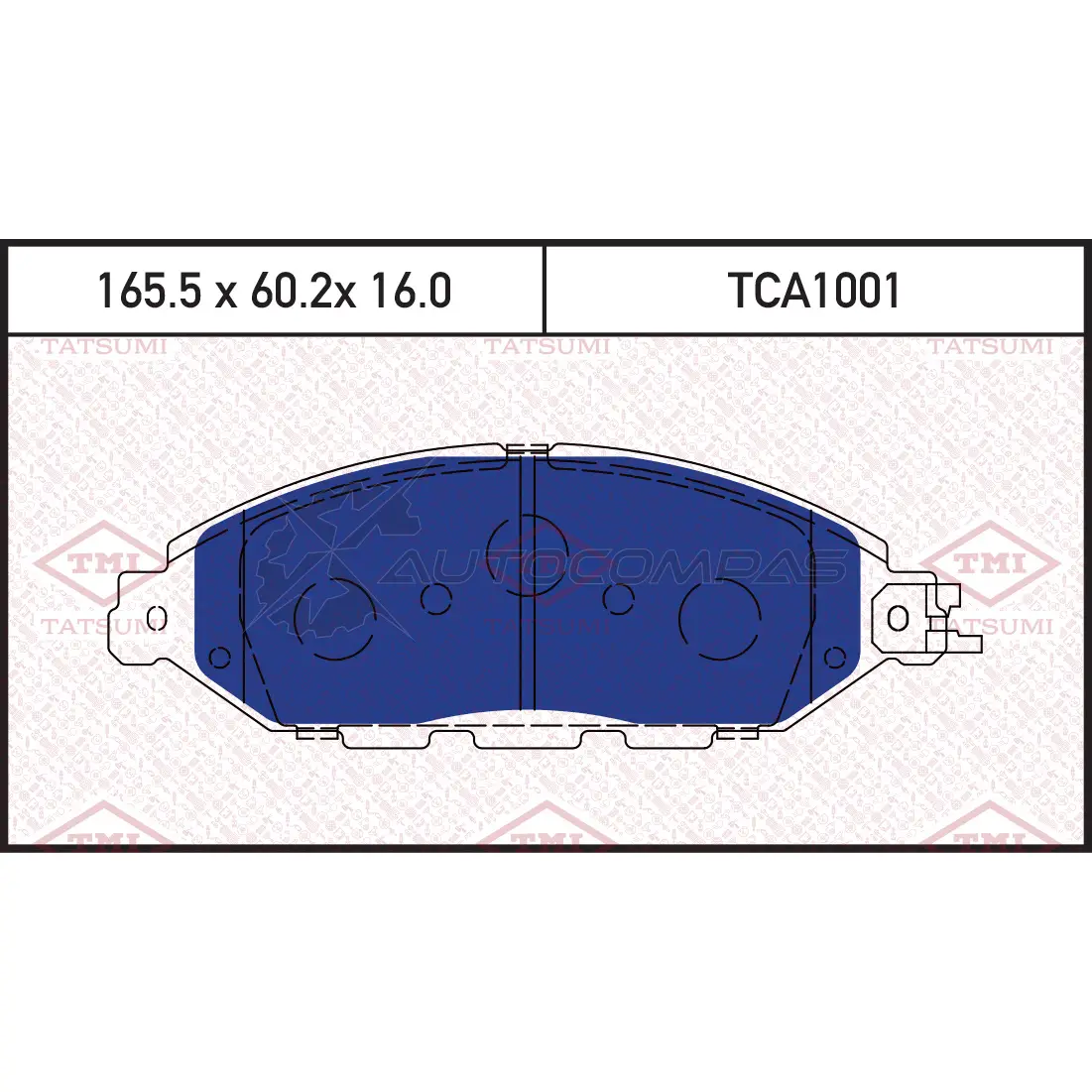 Колодки тормозные дисковые передние TATSUMI 1439835494 UQ8H J TCA1001