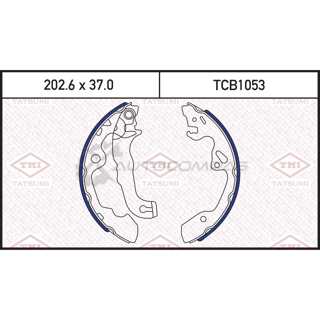 Колодки тормозные барабанные TATSUMI 1439842093 1 TXYW TCB1053