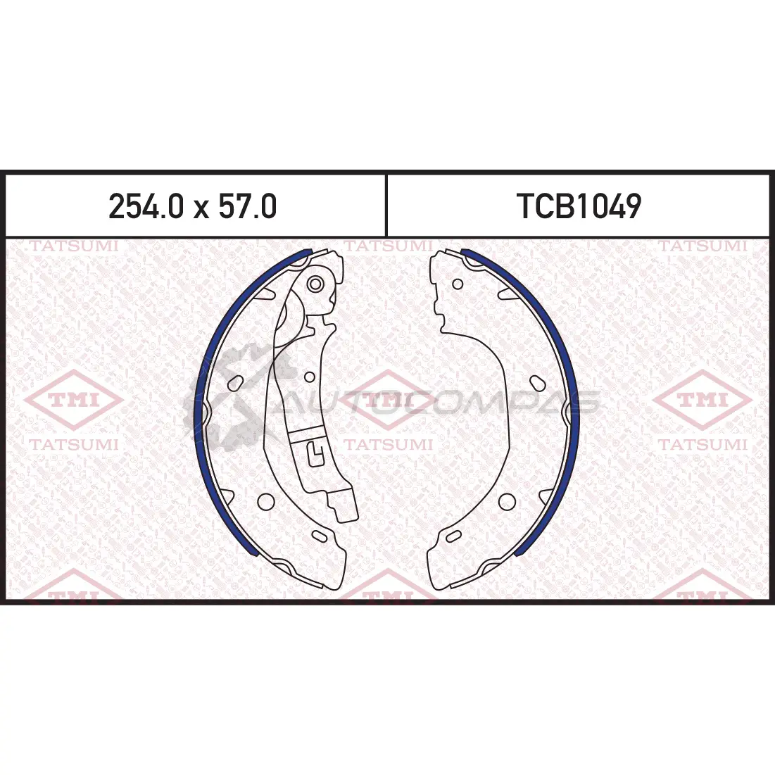 Колодки тормозные барабанные TATSUMI TCB1049 JHTB 0 1439842402 изображение 0