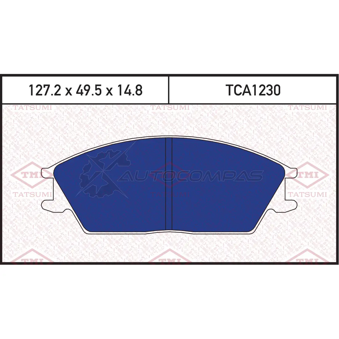 Колодки тормозные дисковые передние TATSUMI 1439839713 6A8 74U TCA1230 изображение 0