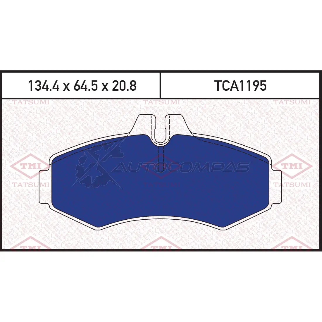 Колодки тормозные дисковые передние TATSUMI TCA1195 1439837548 1RF4 G2 изображение 0