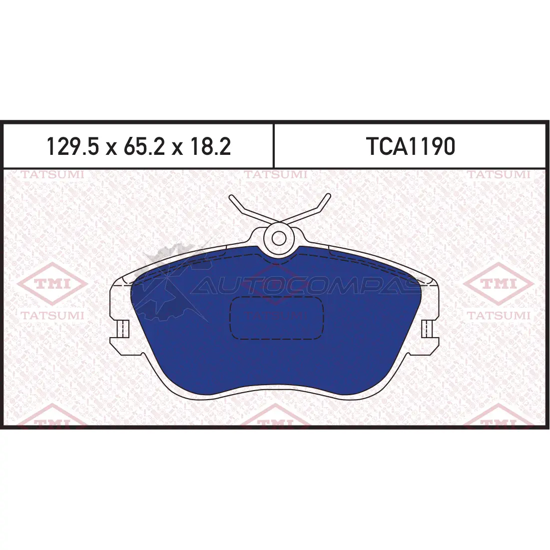 Колодки тормозные дисковые передние TATSUMI I1 FKY TCA1190 1439828976 изображение 0