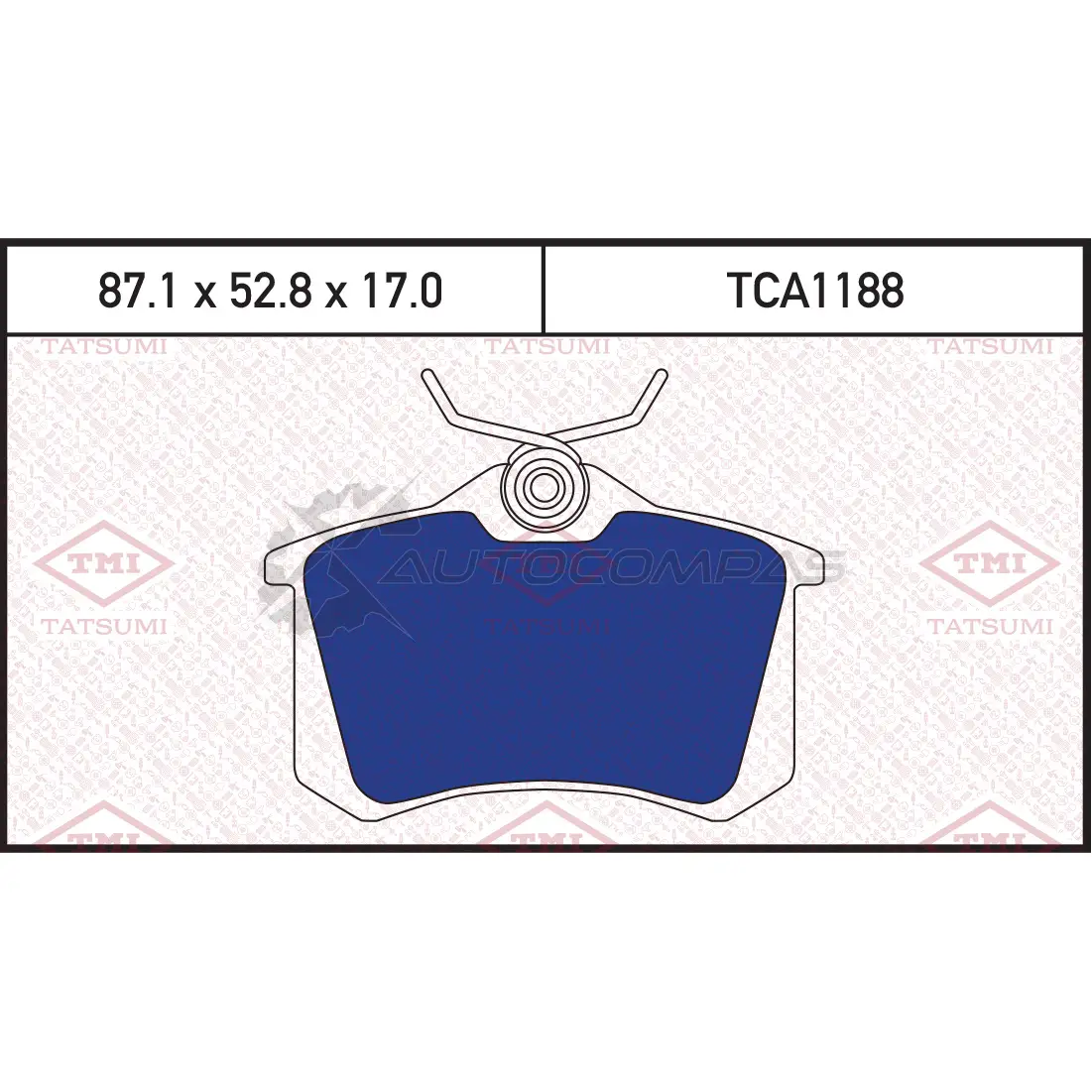 Колодки тормозные дисковые задние TATSUMI Z IEMW 1439828975 TCA1188