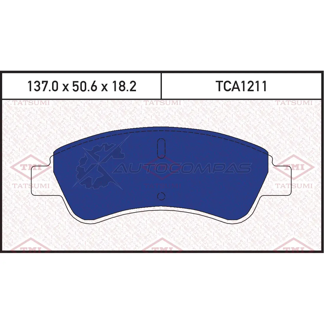 Колодки тормозные дисковые передние TATSUMI B 4KP16 TCA1211 1439842651 изображение 0