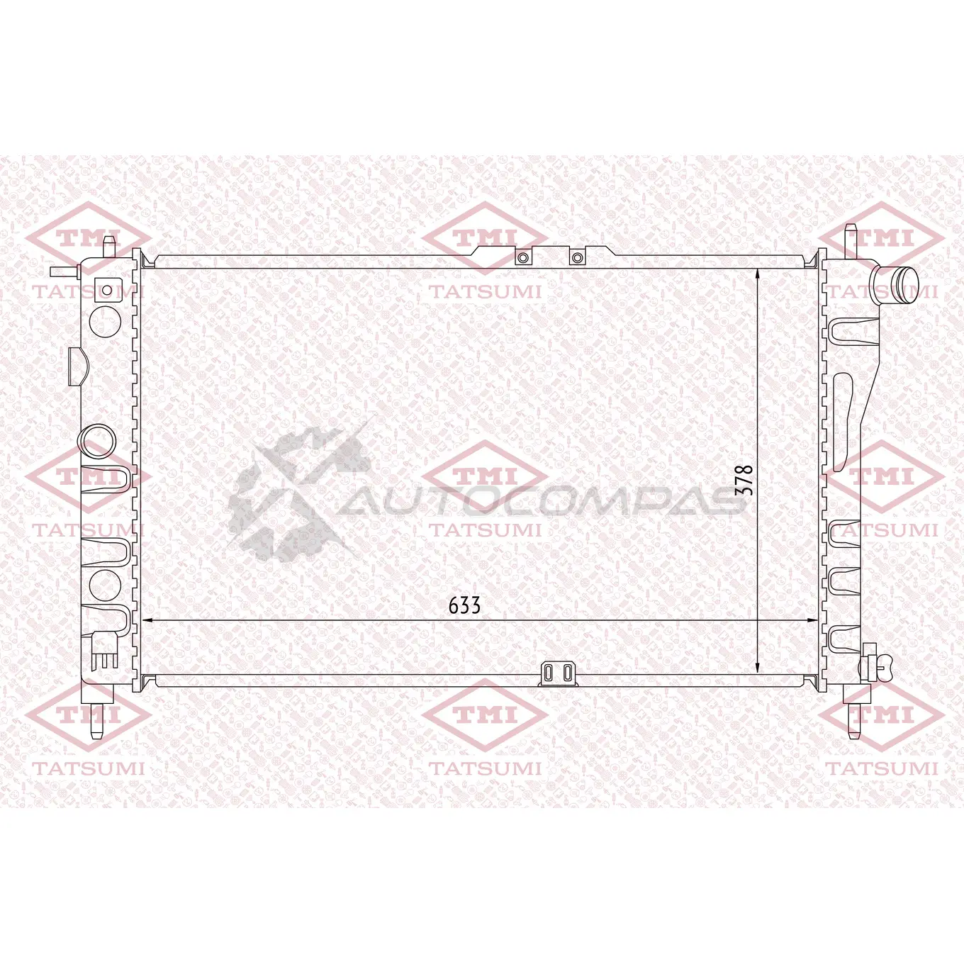 Радиатор охлаждения TATSUMI C U5EQNW TGA1010 1439841507 изображение 0