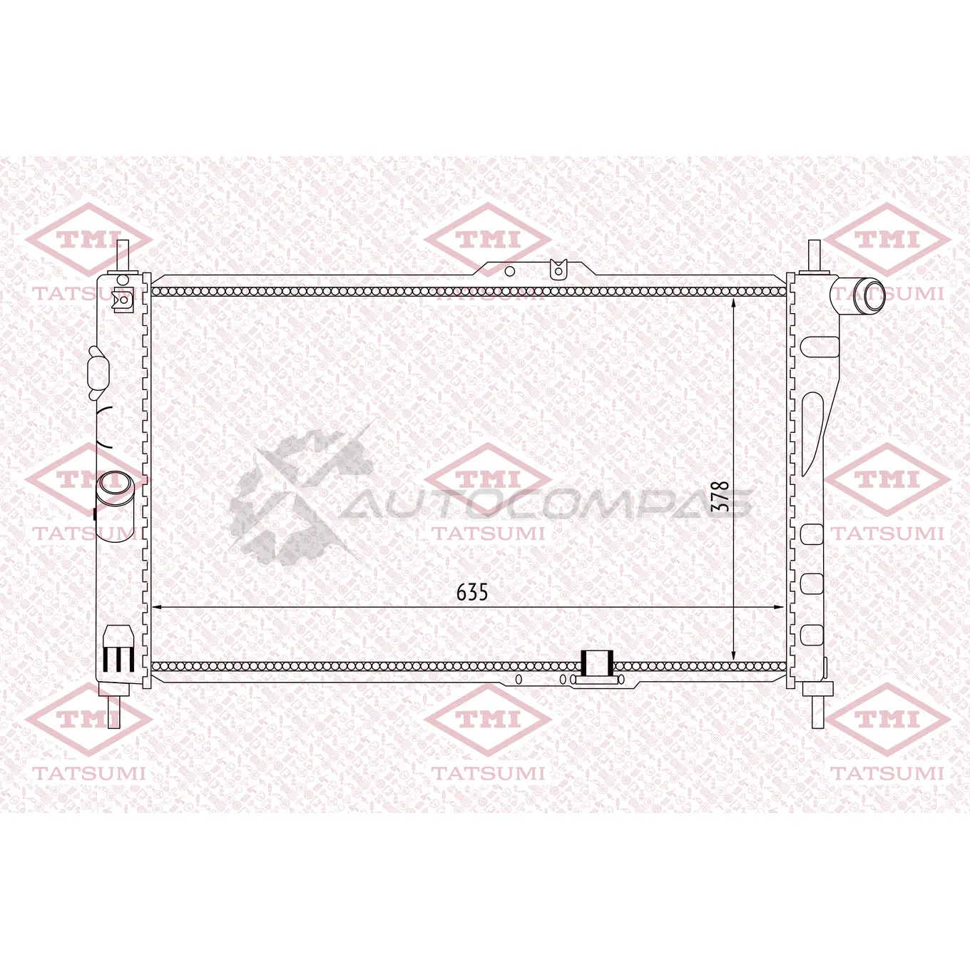 Радиатор охлаждения TATSUMI ZGCW Y0 1439841509 TGA1013