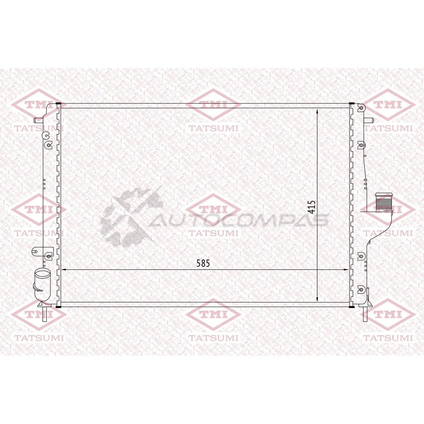 Радиатор охлаждения TATSUMI 3DWFH 24 TGA1196 1439834222
