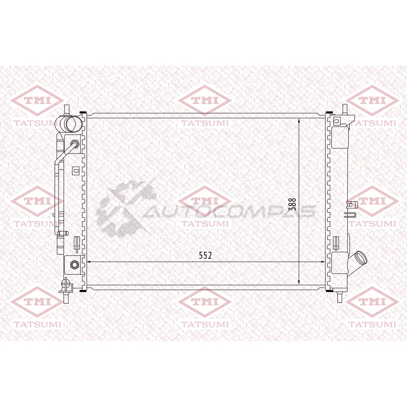 Радиатор охлаждения TATSUMI G YP5L TGA1180 1439840133