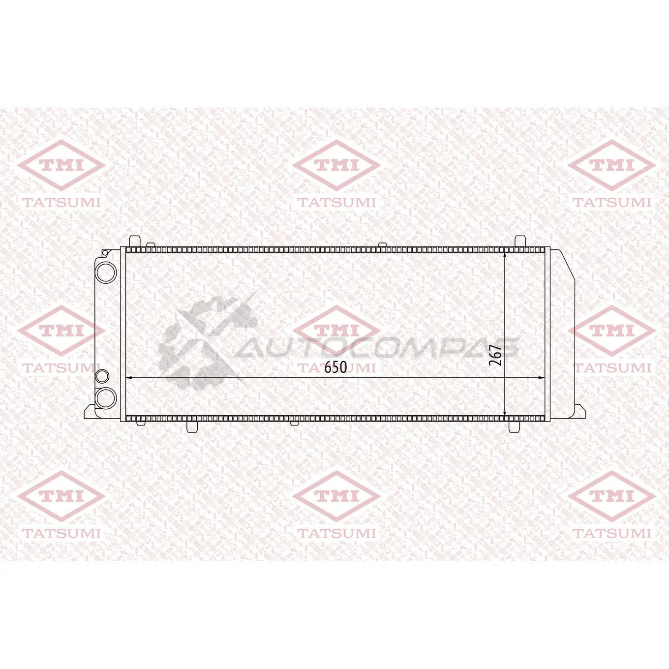 Радиатор охлаждения TATSUMI TGA1157 Y 4OW6K0 1439829657