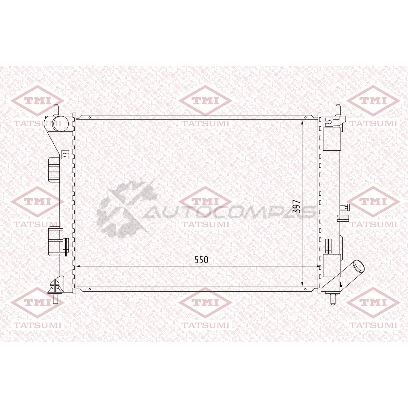 Радиатор охлаждения TATSUMI TGA1068 F961CJ P 1439840122 изображение 0