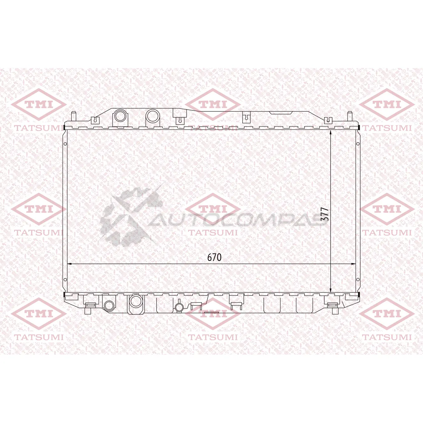 Радиатор охлаждения TATSUMI 1439840959 TGA1063 4I RBUU изображение 0