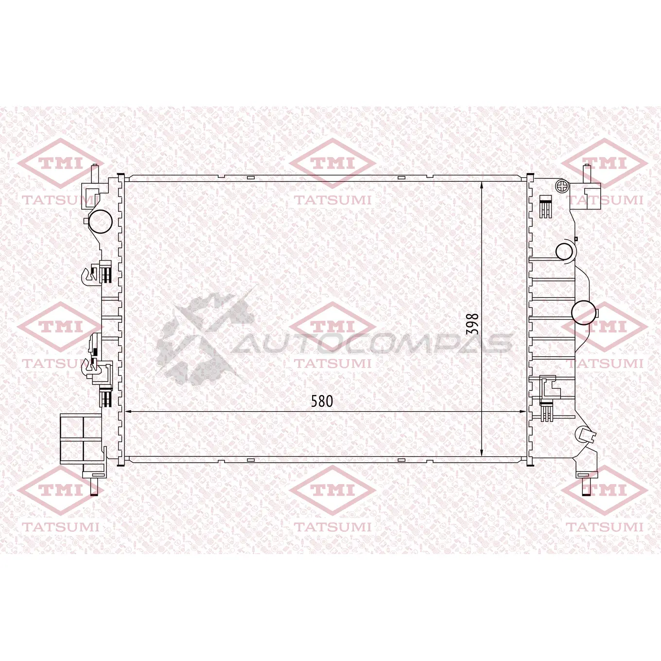 Радиатор охлаждения TATSUMI 79 TAZI TGA1015 1439841511