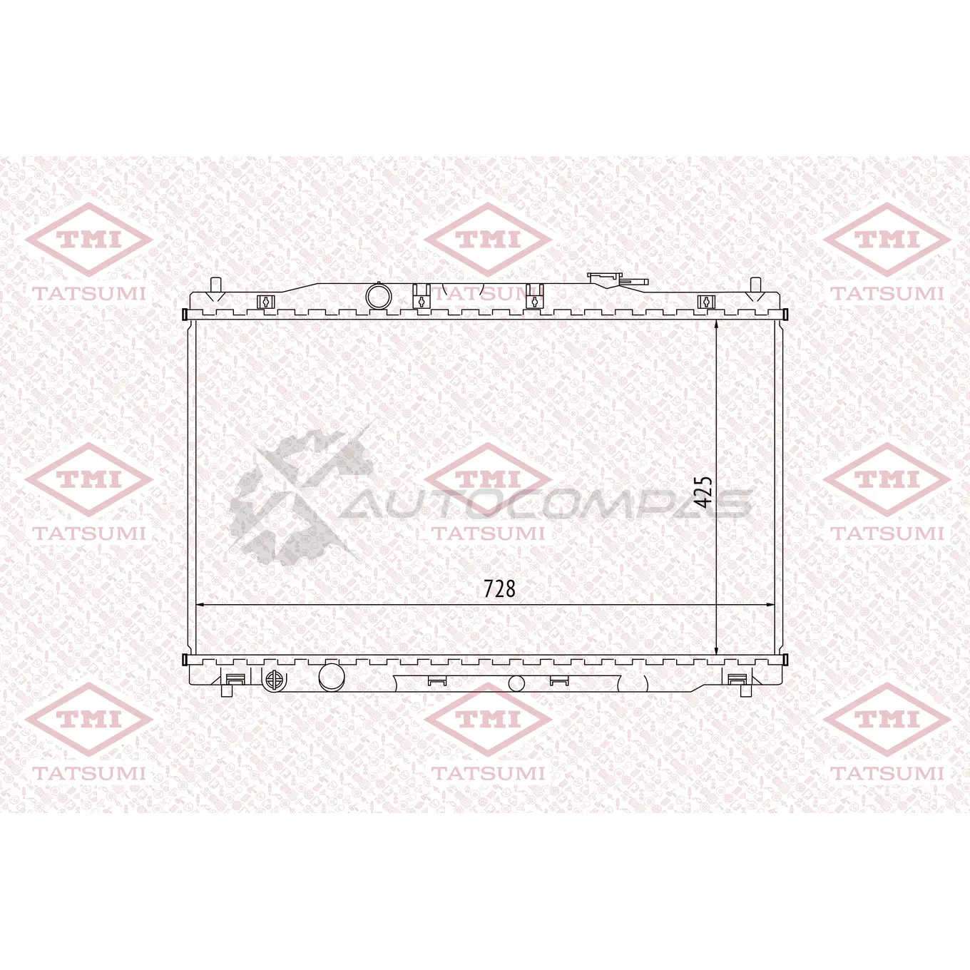 Радиатор охлаждения TATSUMI 1439840963 TGA1176 M XM47