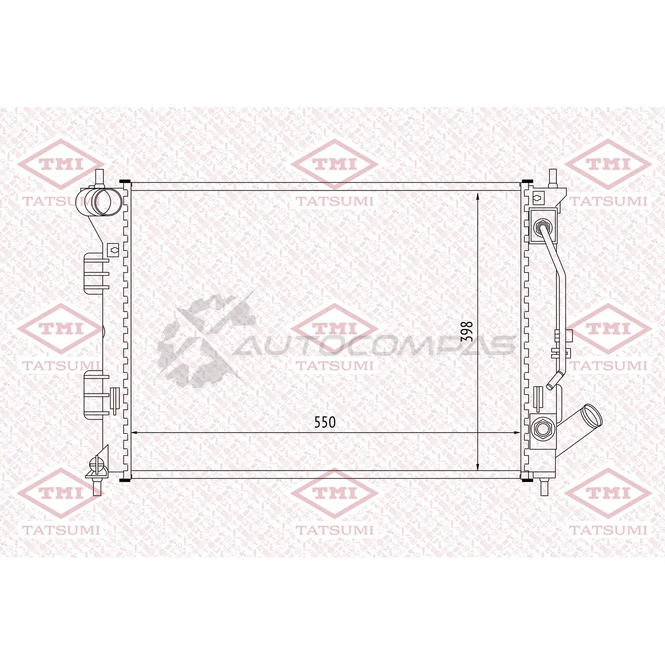 Радиатор охлаждения TATSUMI 7C1 AG 1439840132 TGA1179
